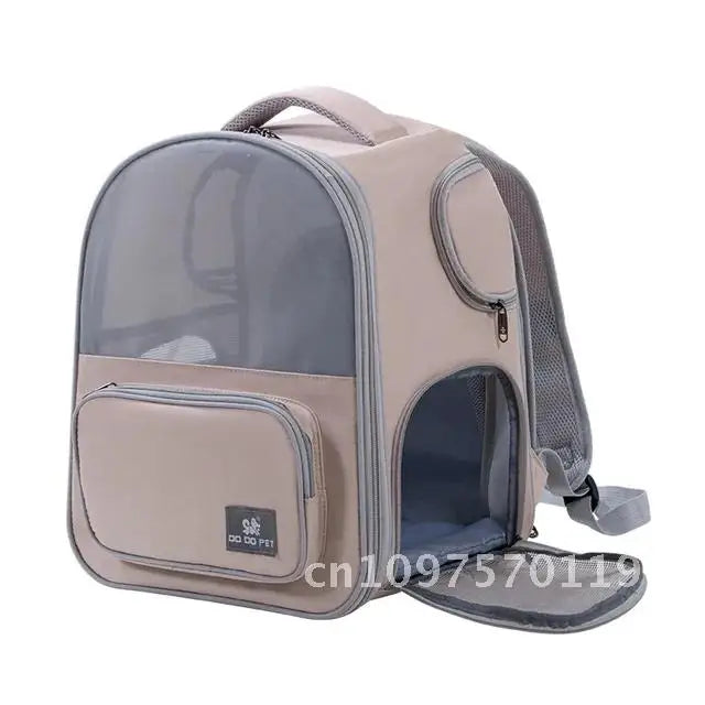 Pet Supplies Cat Backpack Breathable Foldable Bag Puppy Outdoor Capacity Use Walk Cage Pet Expandable Travel Large