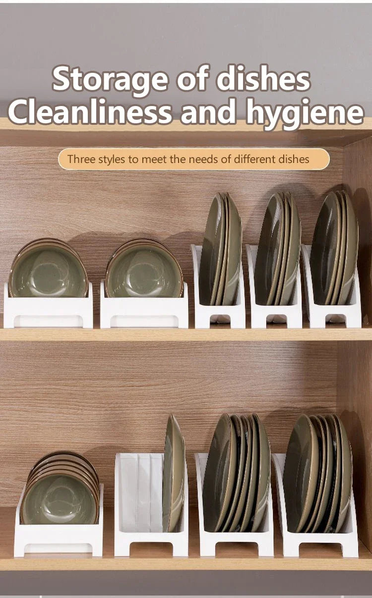 1PC Cabinet Shelves Plates and Dishes Storage Rack Bowl Cup Rack Multifunctional Organizer Kitchen Supplies Holder