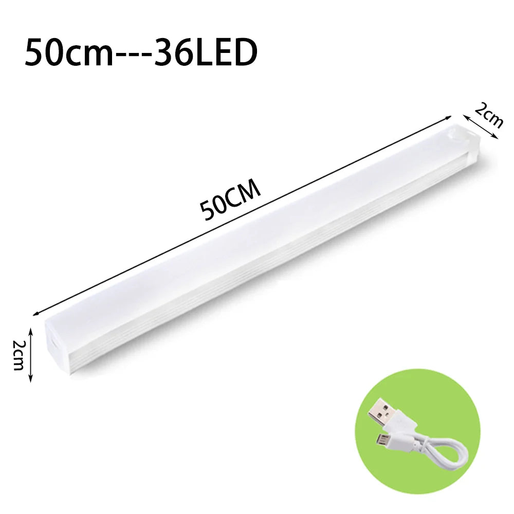 Luminária LED Organizadora de Ambientes com Sensor de Movimento, Sem Fio, Luz Noturna LED tipo C, Recarregável, Ideal para Armário, Guarda-Roupa, Corredores, Escadas, Garagem, Hall de Entrada, Roteiro de Caminho