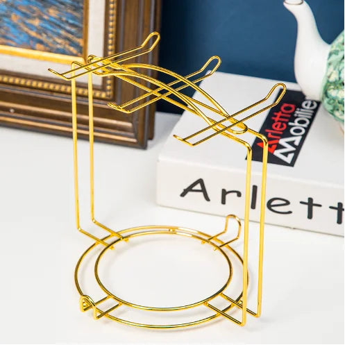 1PC Nordic Home Kitchen Tabletop Coffee Mug Holder 6 Cups Stand Metal Cups Holders Rack Drain Modern Storage Rack