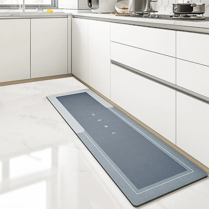 Tapete de cozinha, quarto, sala de estar, longo, macio, decoração de corredor, banheiro, entrada, capacho, antiderrapante, absorve água