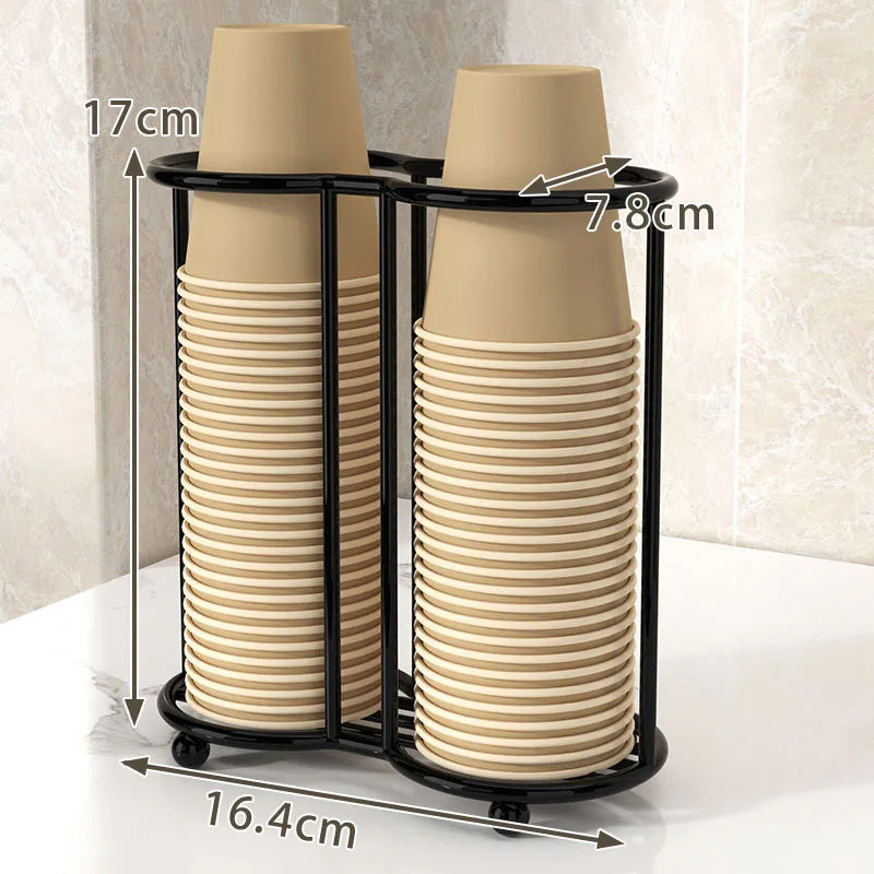 Kitchen Paper Cup Holder Disposables Cups Pickerbar Milk Tea Coffee Shop Disposable Cup Holder Storage Rack Organizier