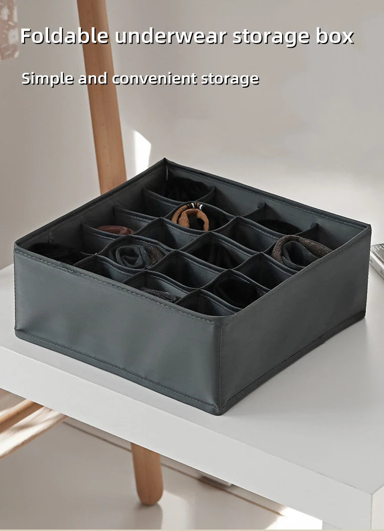 Organizer For Underwear Socks Bra Pants Scarf Tie Storage Box Jeans Clothing Organization Dividers For Drawers Clothes Organizer