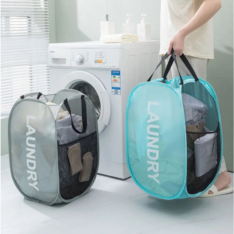New Printing Dirty Clothes Basket Household Dirty Clothes Basket Dirty Clothes Storage Basket Portable Laundry Basket