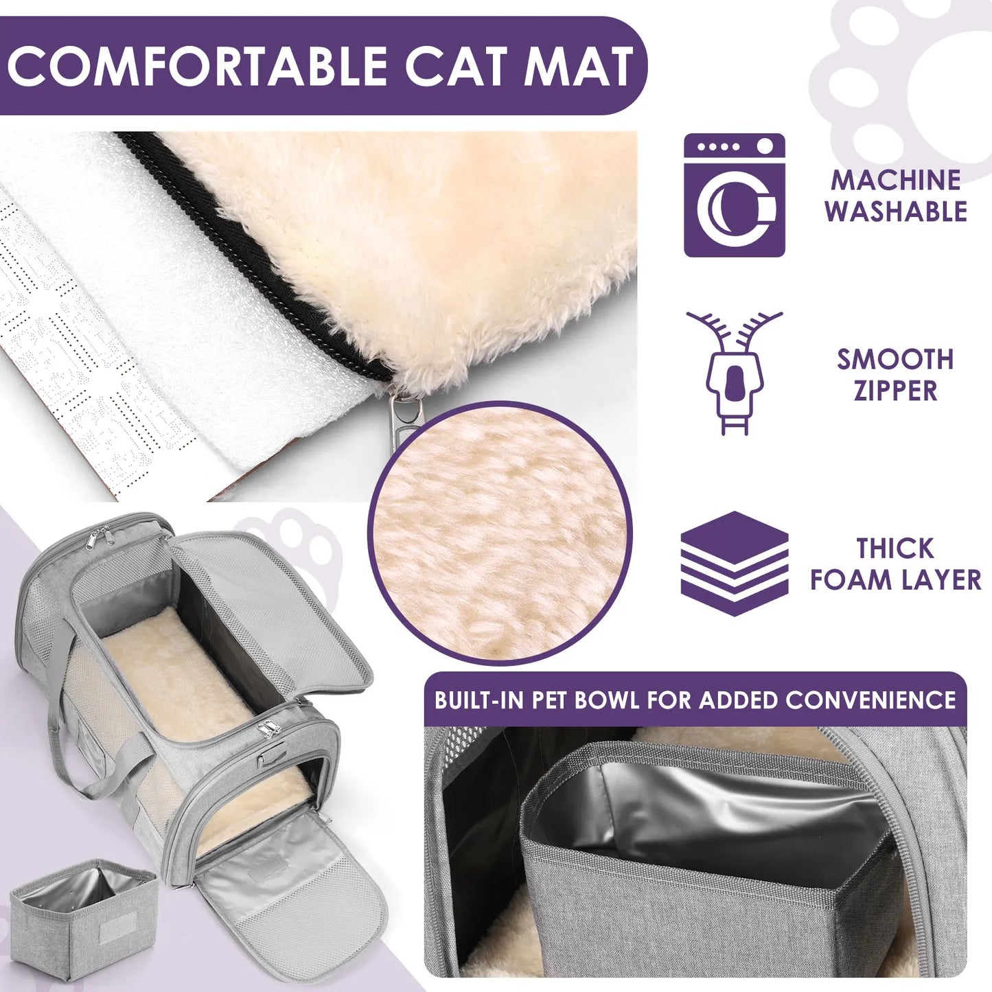 Pet Carrier Oxford Cloth Cat Carrier Bag Breathable Dog Carrier Foldable Pet Carrier Cage Lightweight Dog Carrier Bag