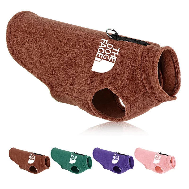 Pet Dog Clothes,Polar Fleece Warm Dog Vest,Fashion Comfortable and Breathable Dog Cothes,The Dog Face