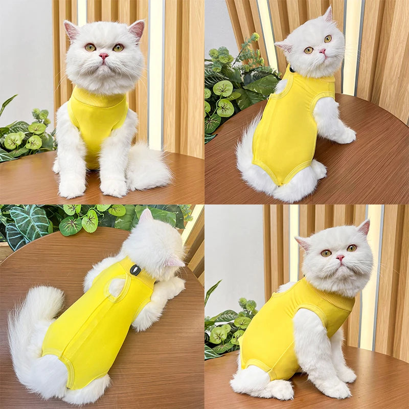 Cats Surgery Recovery Suit for Small Medium Dog Cat Vest Pet Shirt Soft Pajama After Surgery Wear Recovery Clothes Anti Licking