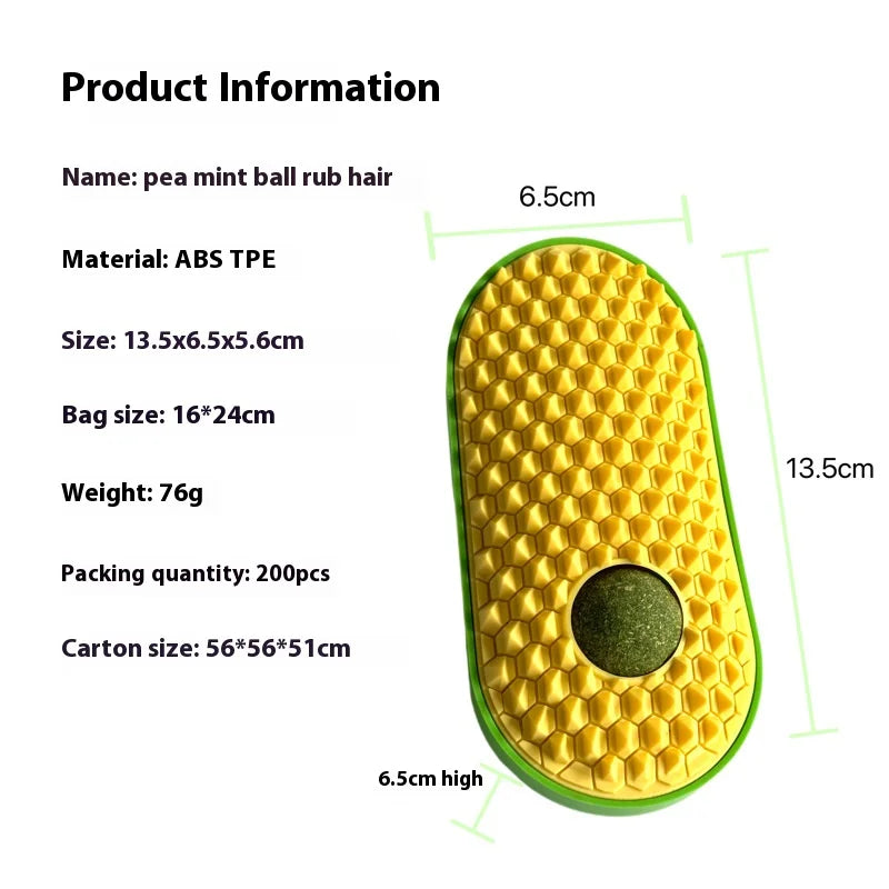 New Pet Supplies Avocado Pea Hair Remover, Cleaning Brush, Cat and Dog Comb, Self-service Hair Removal Tool