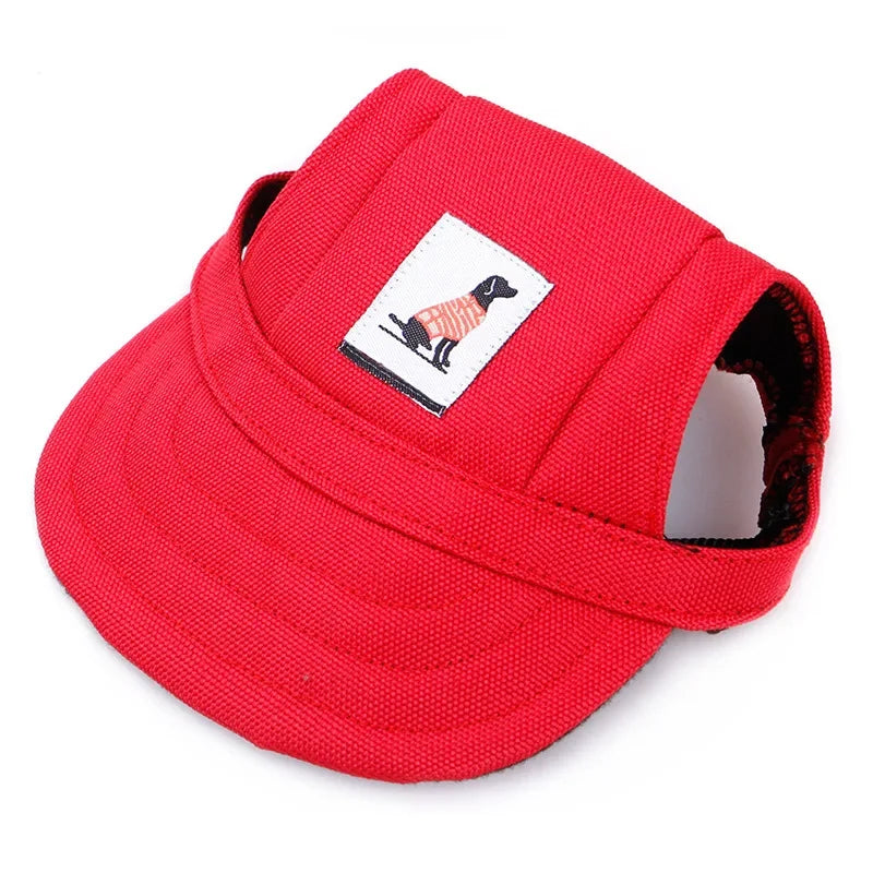 강아지 Dog Baseball Cap Hat with Neck Strap Adjustable Comfortable Ear Holes for Small Medium Large Dogs in Ourdoor Sun Protection