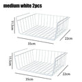 Multipurpose Closet Storage Basket Hanging Basket Organizer Metal Hanging Basket for Kitchen Cabinets and Desks