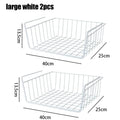 Multipurpose Closet Storage Basket Hanging Basket Organizer Metal Hanging Basket for Kitchen Cabinets and Desks
