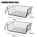 Multipurpose Closet Storage Basket Hanging Basket Organizer Metal Hanging Basket for Kitchen Cabinets and Desks