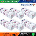 Kit 6 Organizador de Gaveta P Colmeia Cristal 34x10x10 para Calcinha Cueca Meias Gravatas Body Rn