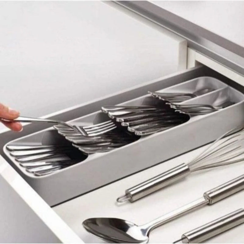 Bandeja Organizadora de Talheres para Gaveta de Cozinha, Facas, Colheres e Garfos, organizador de talheres, design moderno