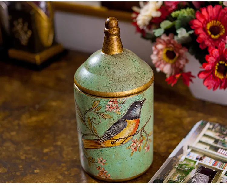 Potes de cerâmica vintage para cozinha, armazenamento, chá retrô, potes de doces, latas de açúcar, organizador, tanques de tinta para cozinhar