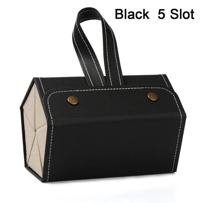 Portable Glasses Organizer 2/3/4/5/6 Multi-slot Eyeglasses Storage Display Travel Folding Sunglasses PU Leather Case