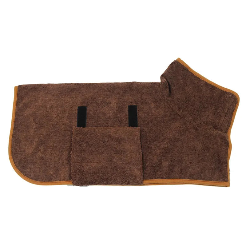 Dog Bathrobe Towel Bath Robe Pet Dog Bathrobe Super Fast Drying Coat Soft Adjustable Absorbent Towel For Large Medium Small Dog