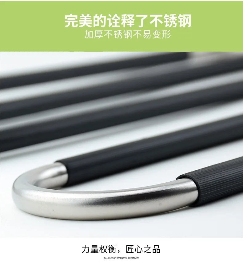 5 Tier Novelty Adjustable Trouser Pants Tie Shawl Rack Belt Scarf Neckties Hanger Holder Multifunctional Closet Organizer