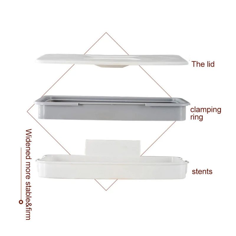 Suporte Organizador de Saco de Lixo para Armários de Cozinha ou Banheiro ou Lavabo Portátil Fixação na Porta do Armário Organizador de Cozinha