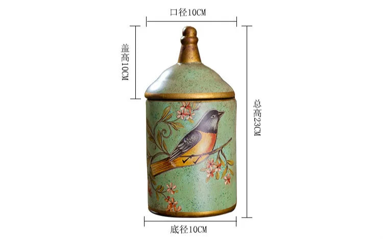 Potes de cerâmica vintage para cozinha, armazenamento, chá retrô, potes de doces, latas de açúcar, organizador, tanques de tinta para cozinhar