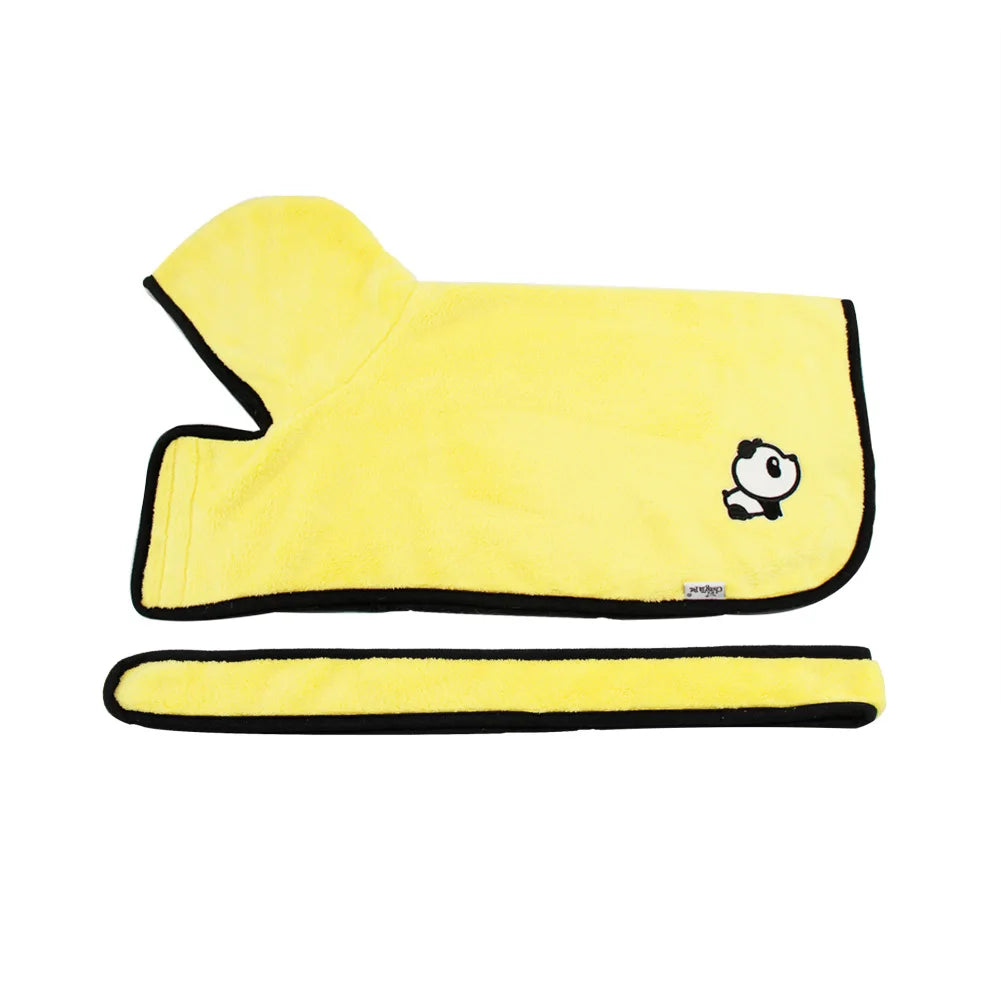 Dog Bathrobe Towel Bath Robe Pet Dog Bathrobe Super Fast Drying Coat Soft Adjustable Absorbent Towel For Large Medium Small Dog