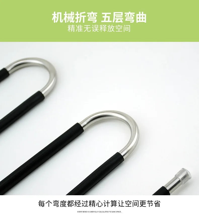 5 Tier Novelty Adjustable Trouser Pants Tie Shawl Rack Belt Scarf Neckties Hanger Holder Multifunctional Closet Organizer