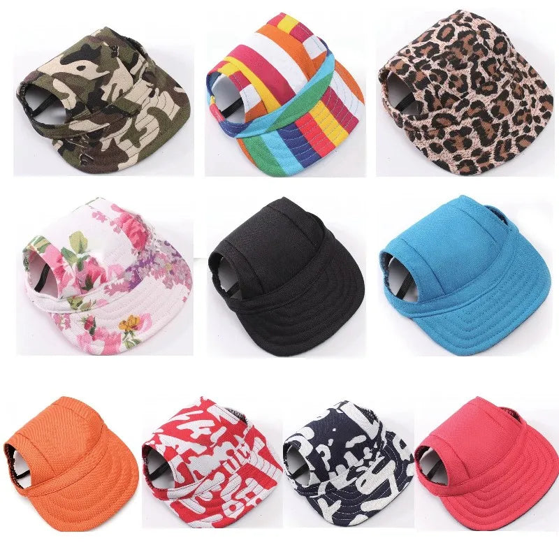 Boné para Pet Chapéu para Pet Cães e Gatos Chapéus para Animais de Estimação, Boné de Beisebol, Boné de Lona para Verão, Apenas para Cães de Pequeno Médio Porte, Acessórios para pets em Atividades ao Ar Livre, Caminhadas e Esportes