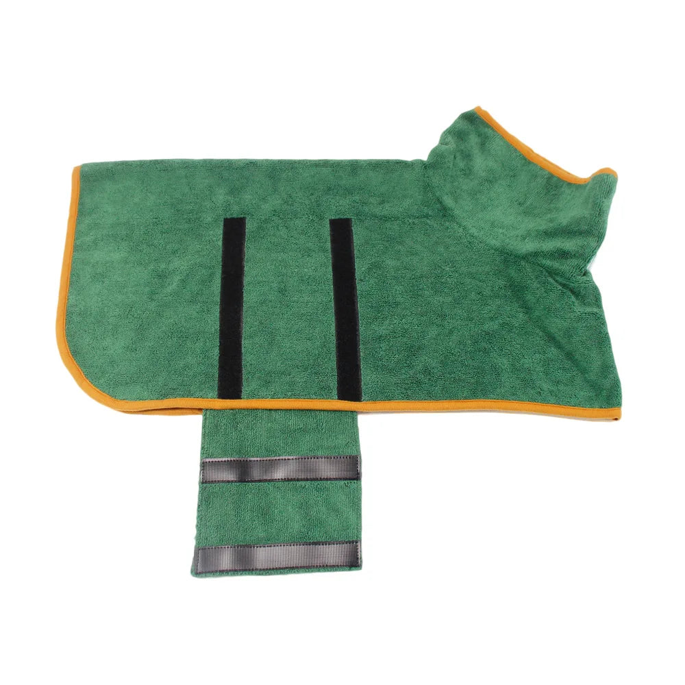 Dog Bathrobe Towel Bath Robe Pet Dog Bathrobe Super Fast Drying Coat Soft Adjustable Absorbent Towel For Large Medium Small Dog