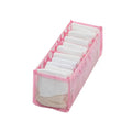 7 Grids Jeans Storage Box Closet Wardrobe Clothes Compartment Boxes Drawer Jeans Socks Separation Organizer Pants Storage