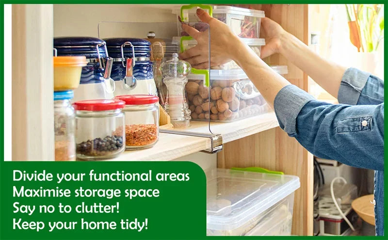 10/5/2pcs Transparent Closet Shelf for Wardrobe Organizer Cloth Divider Cupboard Bookcase Divider Baffle