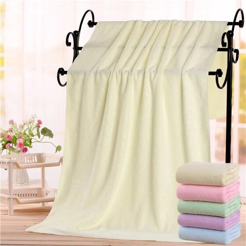 140X70CM Pet Bath Towel Oversized Microfiber Towel Strong Absorbing Water Dog Towels Golden Retriever Teddy General Pet Supplies