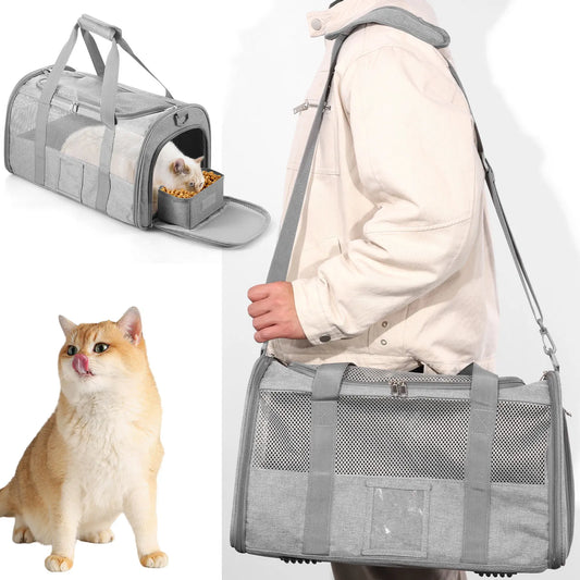 Pet Carrier Oxford Cloth Cat Carrier Bag Breathable Dog Carrier Foldable Pet Carrier Cage Lightweight Dog Carrier Bag