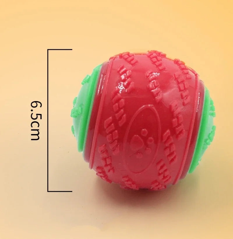 Dogs Interactive Toys Soft TPR Toys for Dog Pet Teeth Cleaning Bite Resistance Squeaky Dog Ball Toy Pet Products Accessories