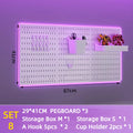 Peg  board Office Pegboard Rack Pegboards Kitchen Garage Wall Panels Display Stand Door Back Storage Holder Perforated