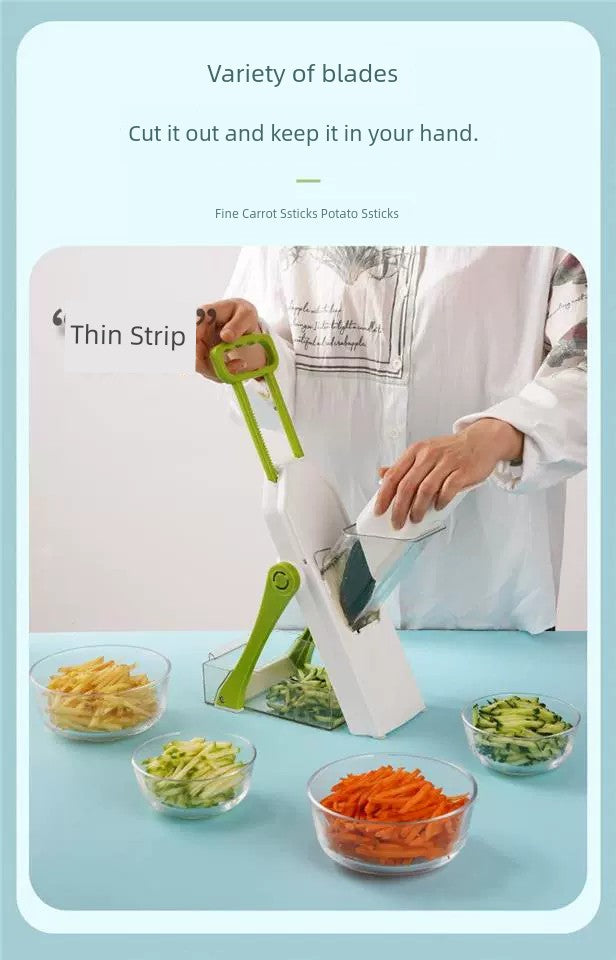 Shredder For Home Kitchen Multi-Function Vegetable Chopper Sliced Shredded Shredded Potatoes Grater Cross-Border Chopping Artifact