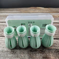 Cat Anti-Scratch Shoes Djustable Pet Bath Wash Boots Cat Claw Protector Paw Pattern Pet Grooming Supplies for Bathing Treating