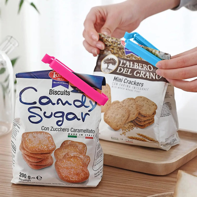50/5PCS Food Snack Package Bag Sealing Plastic Clips For Packages Kitchen Storage And Organization Items Accessories