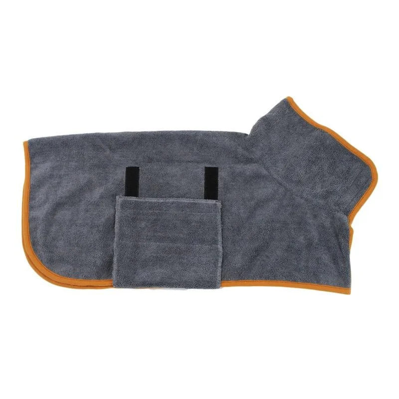 Dog Bathrobe Towel Bath Robe Pet Dog Bathrobe Super Fast Drying Coat Soft Adjustable Absorbent Towel For Large Medium Small Dog