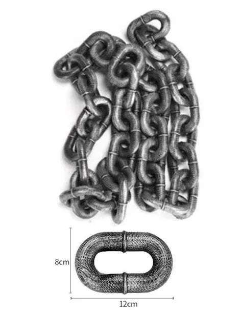 Dog Traction Chain Simulation Iron Chain Plastic Thick Chain Traction Rope Net Red Fun Pet Supplies Dogs Accessories