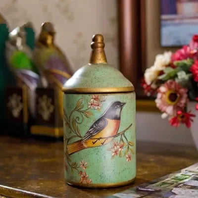 Potes de cerâmica vintage para cozinha, armazenamento, chá retrô, potes de doces, latas de açúcar, organizador, tanques de tinta para cozinhar