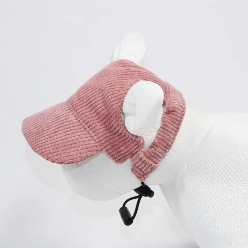 Adjustable Dog Baseball Cap Outdoor Sports Hat Soft Breathable Pet Sun Hat with Ear Holes Dog Parent-Child Hat Hiking