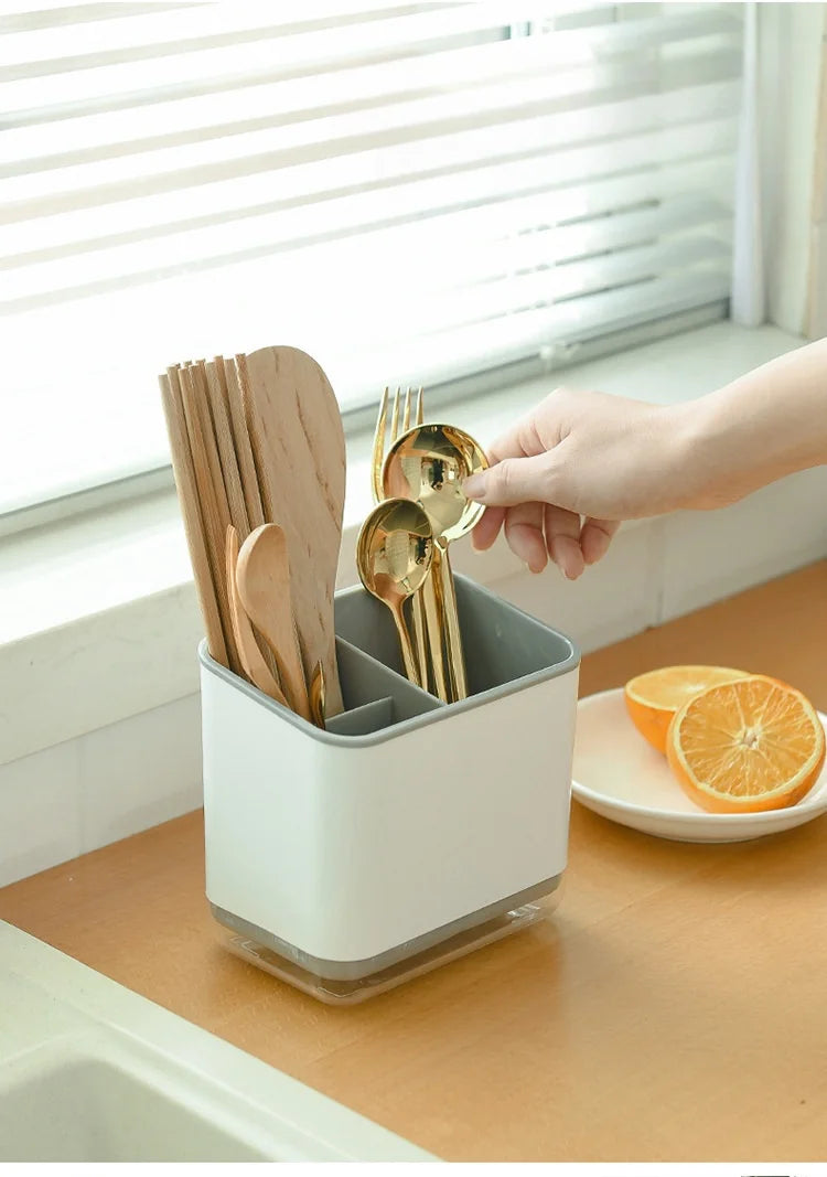 Tableware draining cage multifunctional cutlery storage basket kitchen tableware draining rack kitchen utensils draining rack
