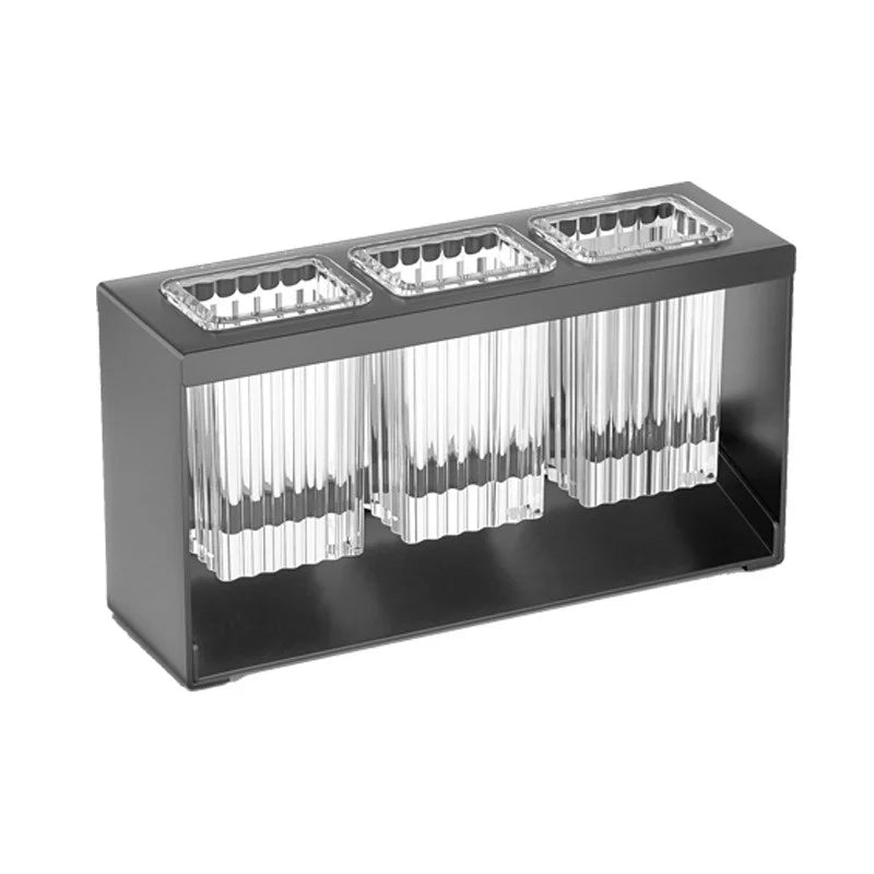Kitchen Cutlery Organizer Knife Stand Carbon Steel Drain Storage Holder Multifunction Cutlery Storage Rack Bathroom Tray holder
