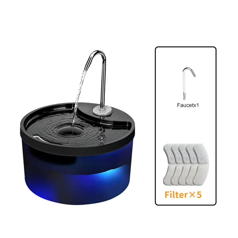 Dispenser de Água Bebedouro Inteligente para Pets Gatos e Cachorros, Dispenser Multifuncional de Água para Cães e Gatos