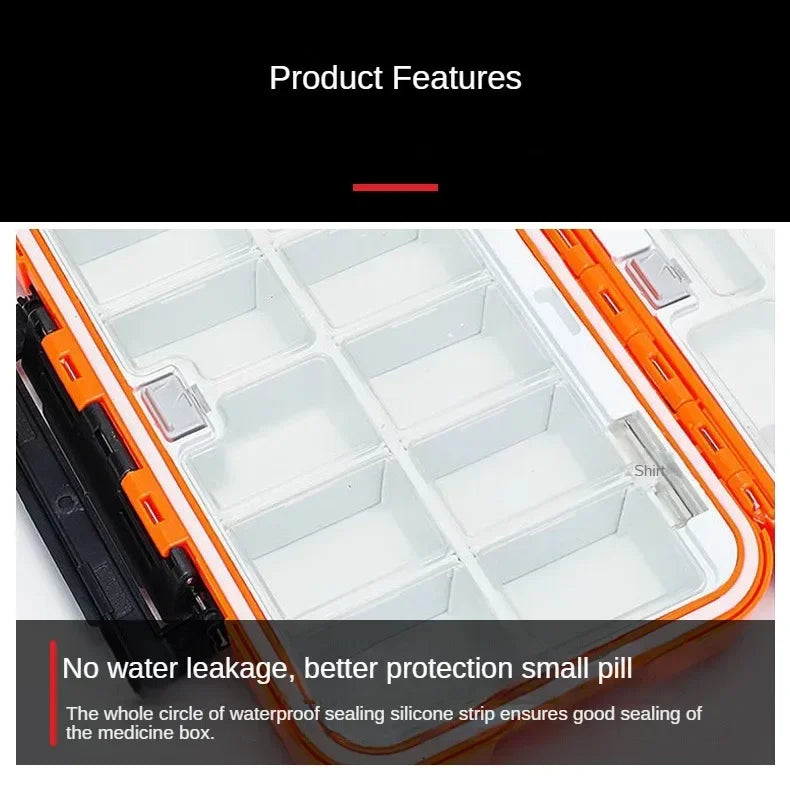 Bigger Travel Pill Case Home Medicine Storage Organizer Container Drug Tablet Dispenser Independent Lattice Pill Box Accessories