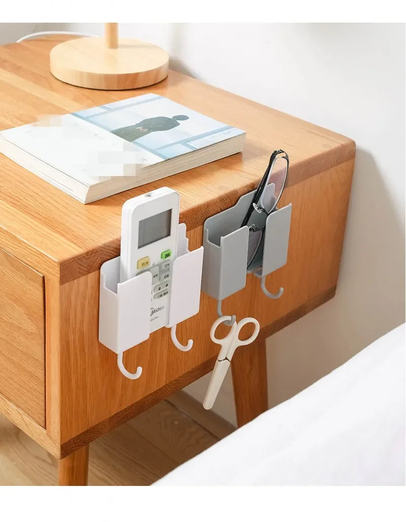Multifunction Holder Smartphone Holder Wall Mounted Organizer Storage Box Wall Charger Hook Cable Organizer Charging Dock Stand