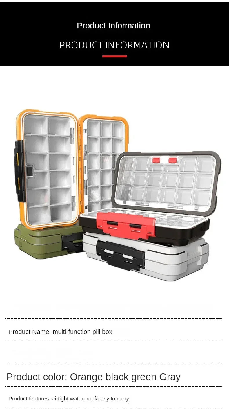 Bigger Travel Pill Case Home Medicine Storage Organizer Container Drug Tablet Dispenser Independent Lattice Pill Box Accessories