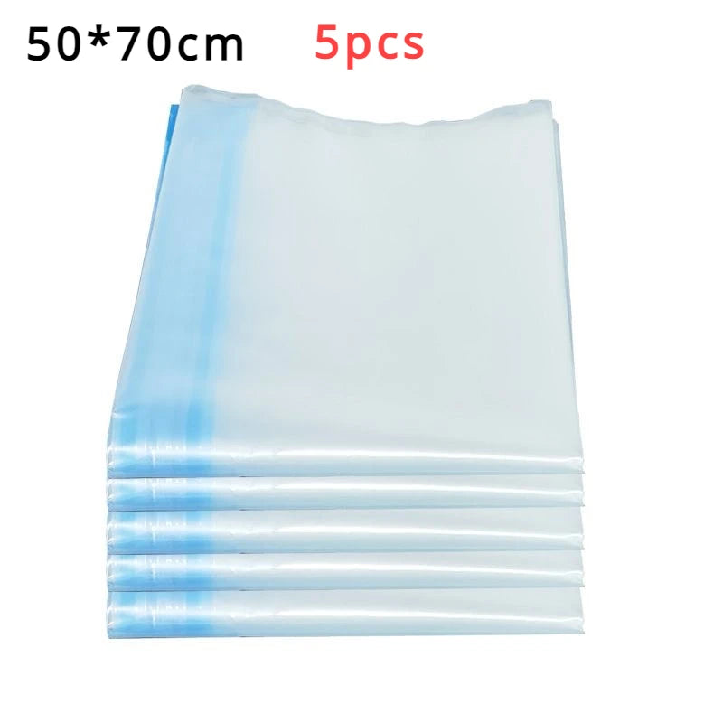 5pcs Travel Compression Bag Vacuum Bags for Storing Clothes Suitable for Luggage and Essential Cruise Clothing Vacum Storage Bag