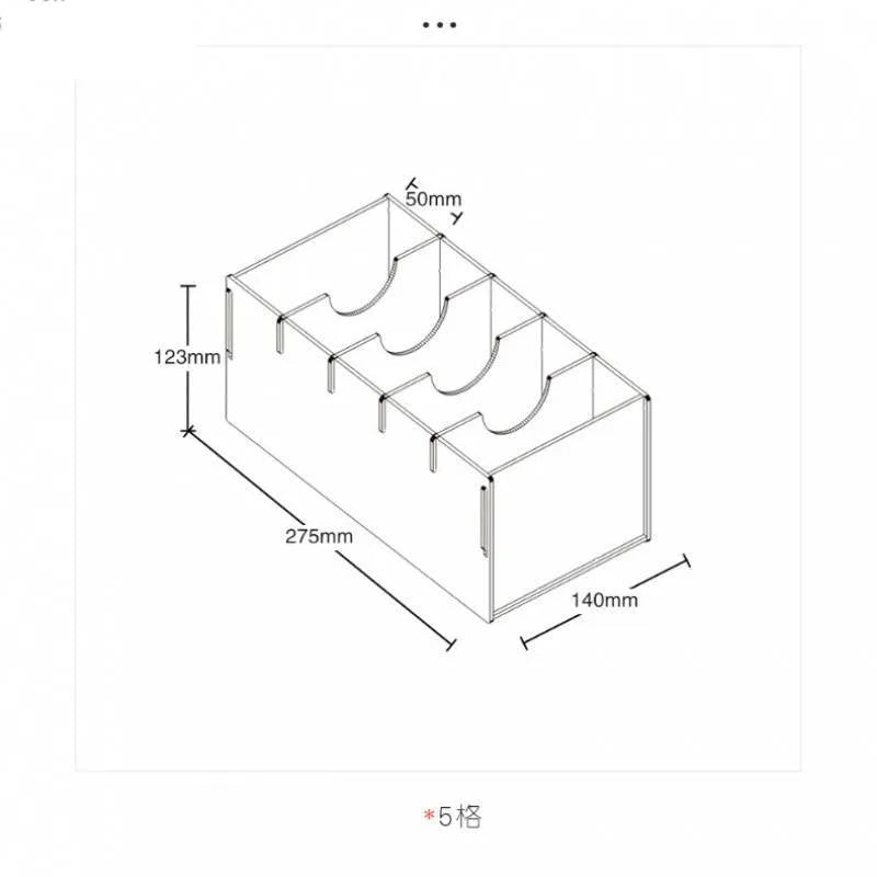 5/8 Grid Clear Acrylic Belt Organizer for Closet,Assemble Belt Storage Box Display Case for Tie Bow Tie Women Men Belt Holder