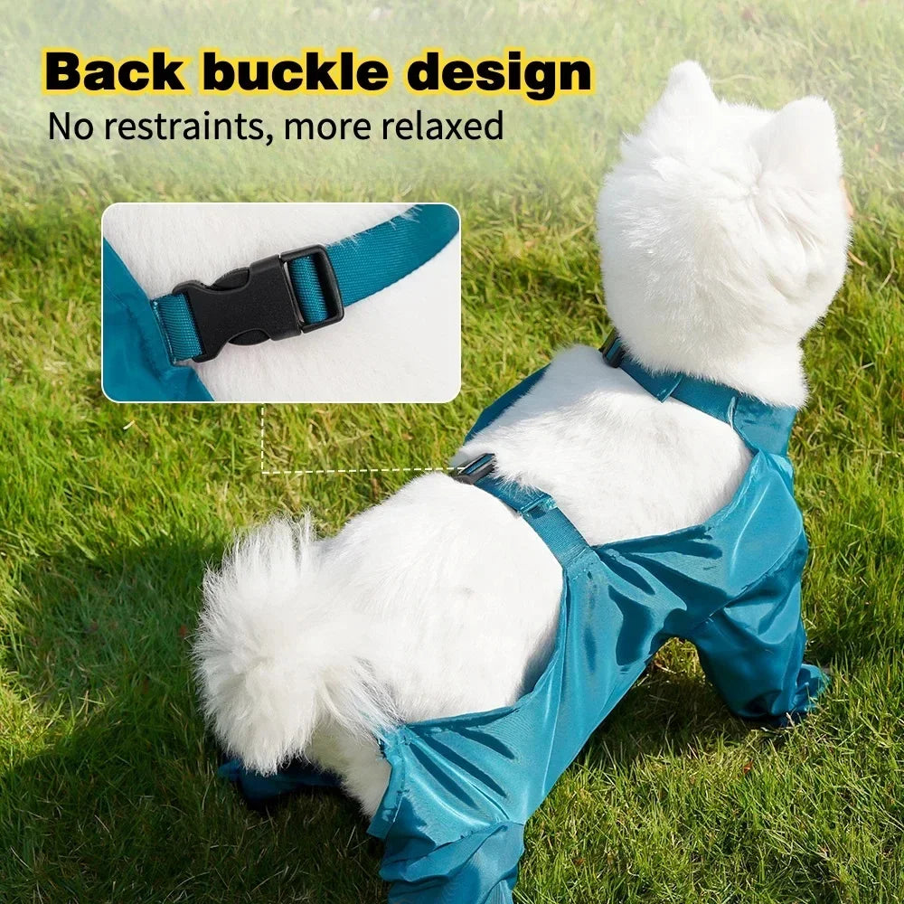 Dog Booties Shoes Waterproof Leggings Suspender Dog Pants Shoes Anti-Slip Pet Paws Protector for Outdoor Walking Running Hiking